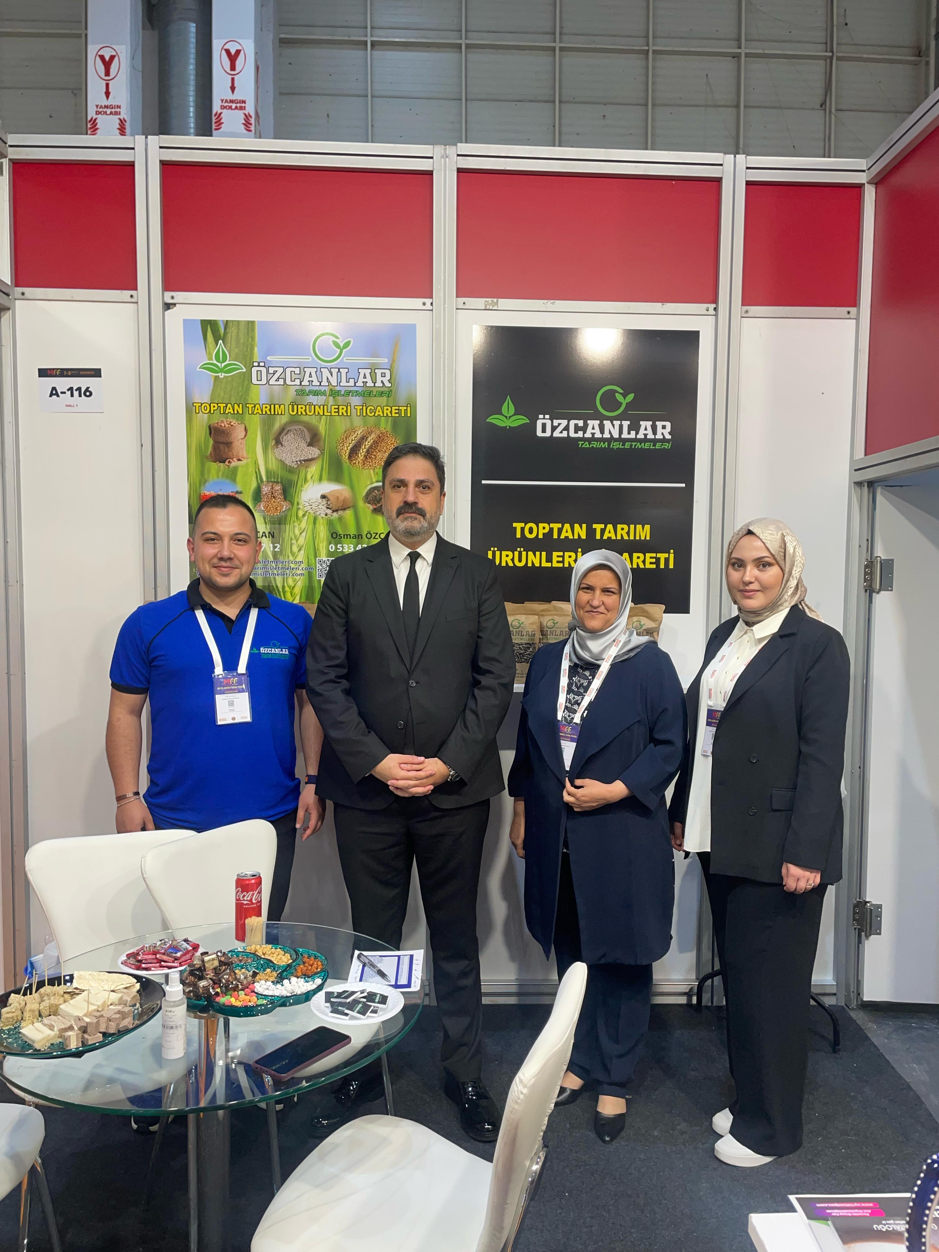 ÖZCANLAR TARIM İŞLETMELERİ OLARAK ULUSLARARASI MFF FUARINDA STANDIMIZI AÇTIK.